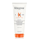 Kerastase Nutritive Lait Vital bottle close-up showing lightweight hydration for fine hair.