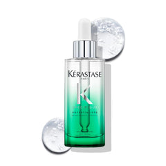 KÉRASTASE Potentialiste serum bottle close-up for quick scalp hydration