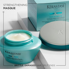 KÉRASTASE Resistance Masque Force Architecte cream-closeup highlights rich texture for damaged hair