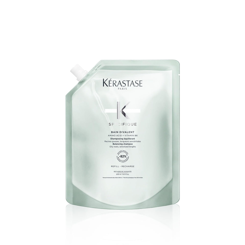 KÉRASTASE refill front packaging showing product and eco benefit