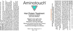 KERATIN RESEARCH Aminotouch serum pump highlights concentrated formula for quick repair and shine