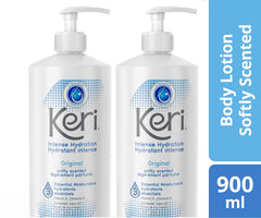 Keri Lotion Original hydration bottle shows long-lasting moisture for daily care.