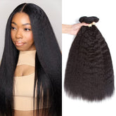 Kerriana Kinky Straight 16 inch front view showing natural texture for seamless blending