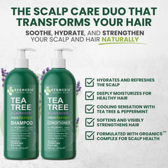 KESMEDIK Tea Tree Lavender Conditioner bottle front signaling smoother, more manageable hair