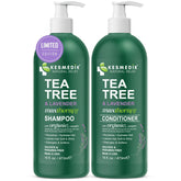 KESMEDIK Tea Tree Lavender Shampoo bottle front for refreshing scalp cleanse