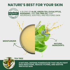KESMEDIK balm jar close-up emphasizing natural botanicals
