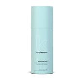 KEVIN.MURPHY BEDROOM.HAIR spray close-up shows flexible texture for touchable hair.