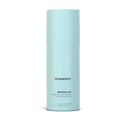 KEVIN.MURPHY BEDROOM.HAIR spray close-up shows flexible texture for touchable hair.