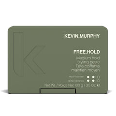KEVIN.MURPHY FREE.HOLD jar close-up showing flexible medium hold and natural shine