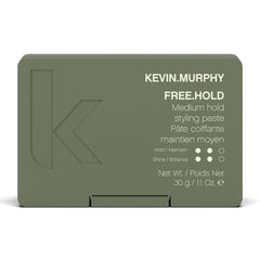 KEVIN.MURPHY FREE.HOLD jar close-up showing creamy paste for flexible hold and natural shine.