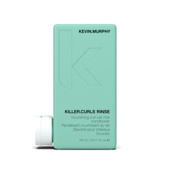 KEVIN.MURPHY Killer.CURLS RINSE bottle showing nourishing curl care for defined, soft waves