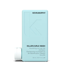 KEVIN.MURPHY Killer.Curls Wash bottle shows color-safe, hydrating curl care for defined curls