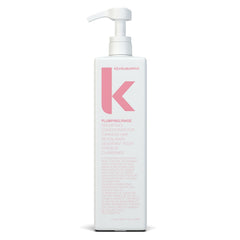 KEVIN.MURPHY PLUMPING.RINSE bottle closeup showing hydrating thickening formula
