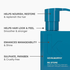 Kevin.Murphy RE.STORE bottle with sulfate-free label, gentle cleansing option