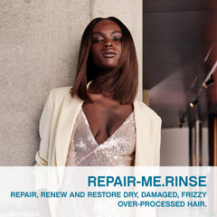 Kevin.MURPHY Repair-Me.Rinse hair application showing detangling and shine benefits