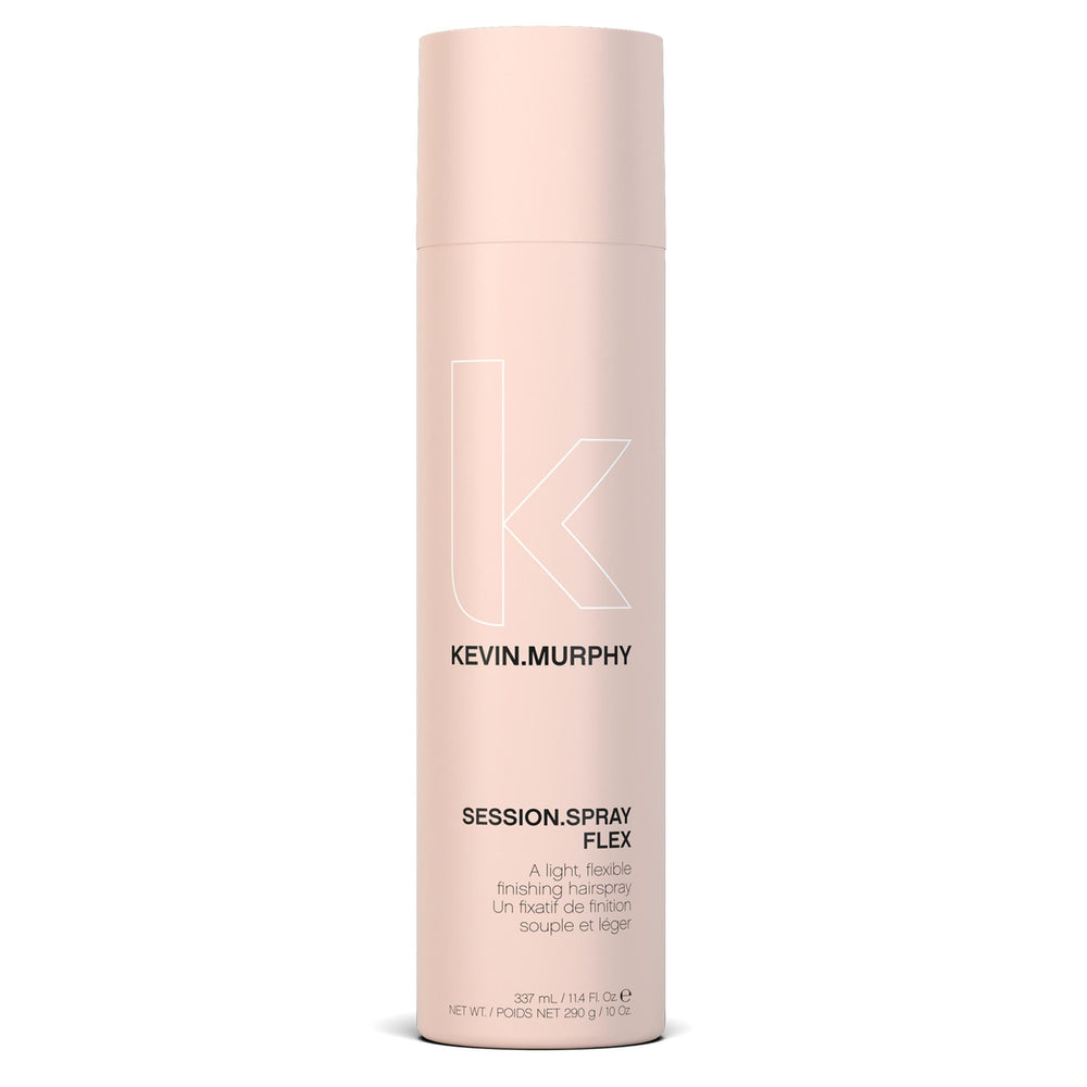 KEVIN.MURPHY SESSION.SPRAY FLEX bottle ready for lightweight finish on all hair types