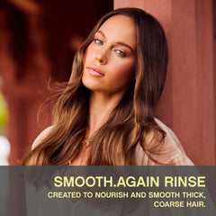 KEVIN.MURPHY Smooth.Again.RINSE bottle back highlights nourishing ingredients for hair