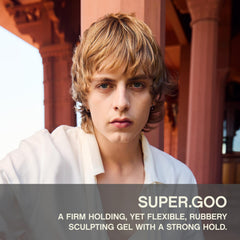 KEVIN.MURPHY SUPER.GOO delivers a slick finish with natural texture for refined looks
