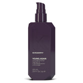 KEVIN.MURPHY YOUNG.AGAIN bottle closeup highlighting premium conditioning and radiant shine.