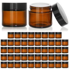 KEYWING 2oz amber jar close-up showing durable glass and UV protection
