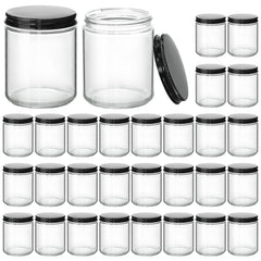 KEYWING 8oz candle jar 30-pack shows clear glass ideal for candle making