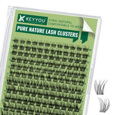KEYYOU conjunto de pestañas naturales 144 piezas para un aspecto suave y cómodo