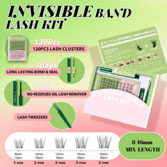 KEYYOU Fairy Venus kit contents reveal lashes, glue, sealer for quick DIY lashes