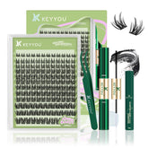 KEYYOU LASH Angel clusters kit packaging for convenient at-home DIY