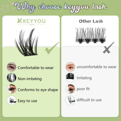 KEYYOU LASH sealer bottle illustrating sealing for longer wear