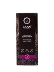KHADI dark brown color paste ready for mixing delivering a natural shade transformation.