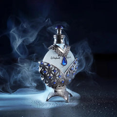 Khadlaj Hareem Al Sultan Blue nozzle close-up—easy daily application.