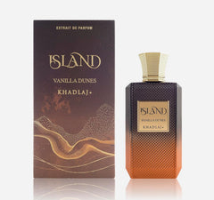 Khadlaj Island Vanilla Dunes bottle front view, ideal for evening wear