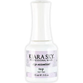 Kiara Sky Dip Top Coat Step 4 delivers a brilliant gel-like shine for durable manicures.