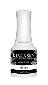 Kiara Sky LED UV soak-off top coat bottle with high-gloss finish