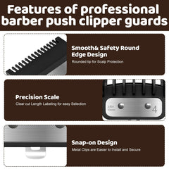 Diez tallas disponibles para diferentes longitudes de corte.