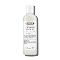 Kiehl's Amino Acid Shampoo bottle front promoting gentle cleansing.
