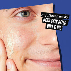 Kiehl's Facial Fuel scrub menthol splash captures cooling sensation during cleansing.