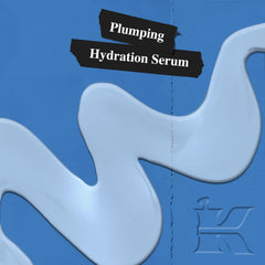 Kiehl's Hydro-Plumping serum pump-dispense shot highlights easy application and quick hydration.