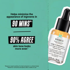 Kiehl's Ingrown Hair Drops applying to skin for even tone