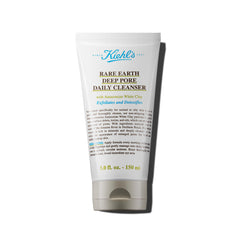 Kiehl's Rare Earth Deep Pore Cleanser bottle dispense for easy daily use and oil control