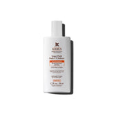 Kiehl's Super Fluid UV Defense bottle front shows lightweight matte protection for daily wear.