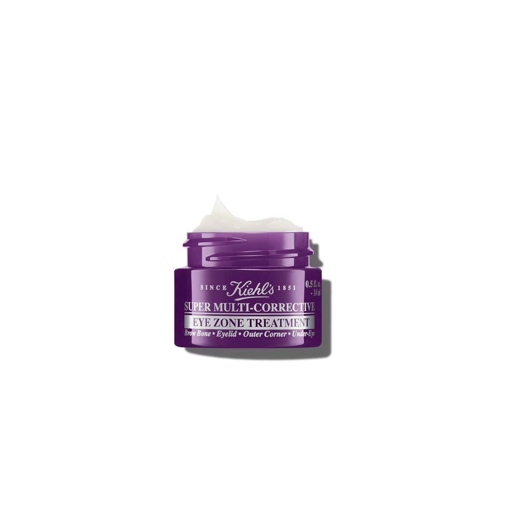 Kiehl's Super Multi-Corrective Eye Cream tube showing targeted lifting and smoothing