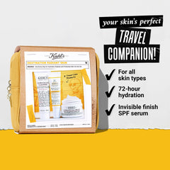Kiehl's travel-size facial cream jar showing rich moisture and softness
