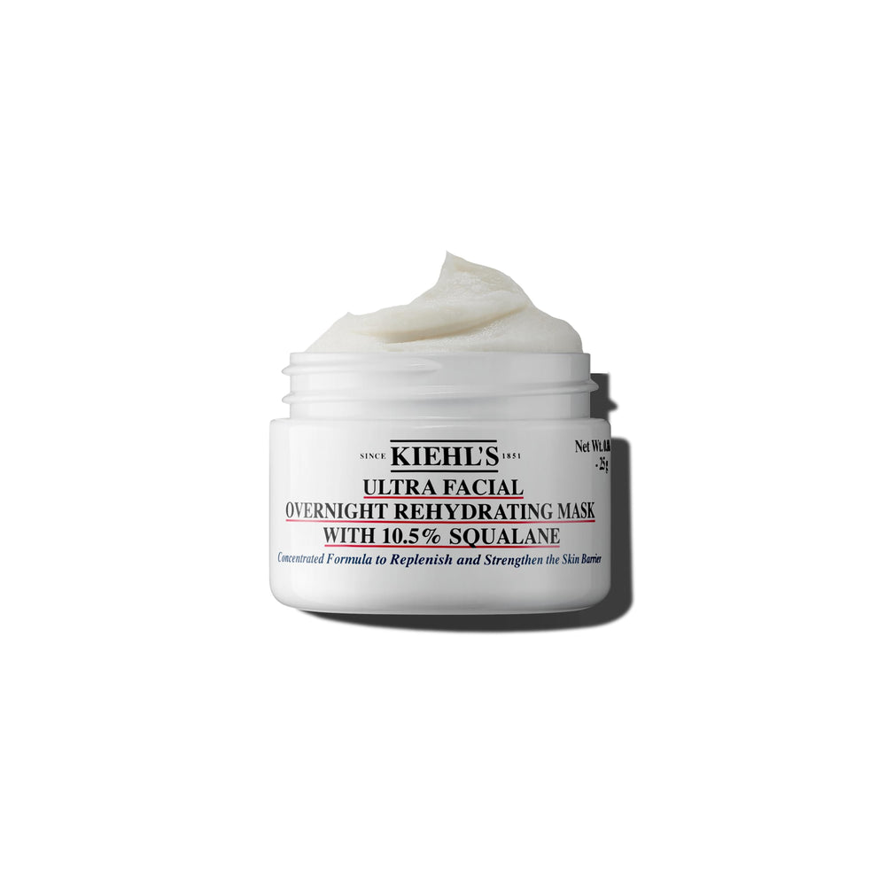 Kiehl's Ultra Facial Overnight Mask melts from balm to oil for deep hydration.