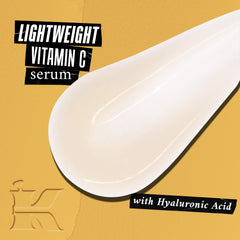Kiehl's Vitamin C Serum being applied with two pumps for daily brightness.