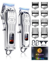 KIKIDO Hair Clippers front view highlighting cordless design for convenient at-home grooming.