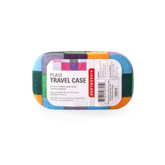 Kikkerland mini travel case plaid jewelry storage keeps rings, earrings, and small pieces safe while traveling.