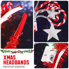 Kilshye light up star headband worn by model for festive styling.