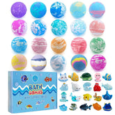 Kims Cosiart 20-pack bath bomb gift set ready for gifting and bath play.
