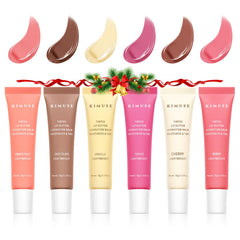 KIMUSE 6-pcs tinted lip butter set packaging ideal for gifting and daily lip care.